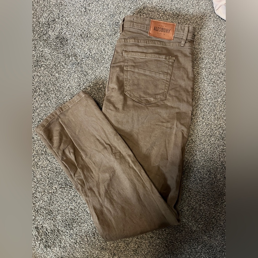 Alesbury Men's Straight Jeans - Brown